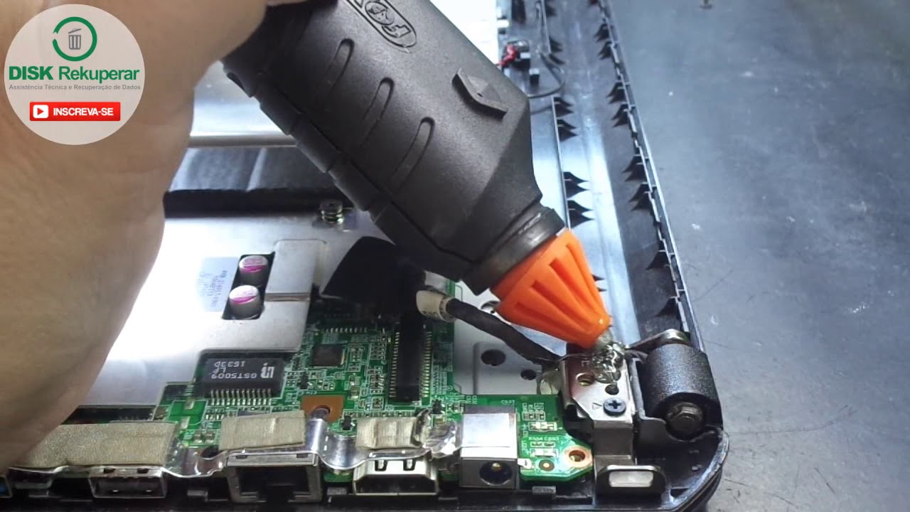 Usando novo método para reparar carcaça de dobradiça quebrada