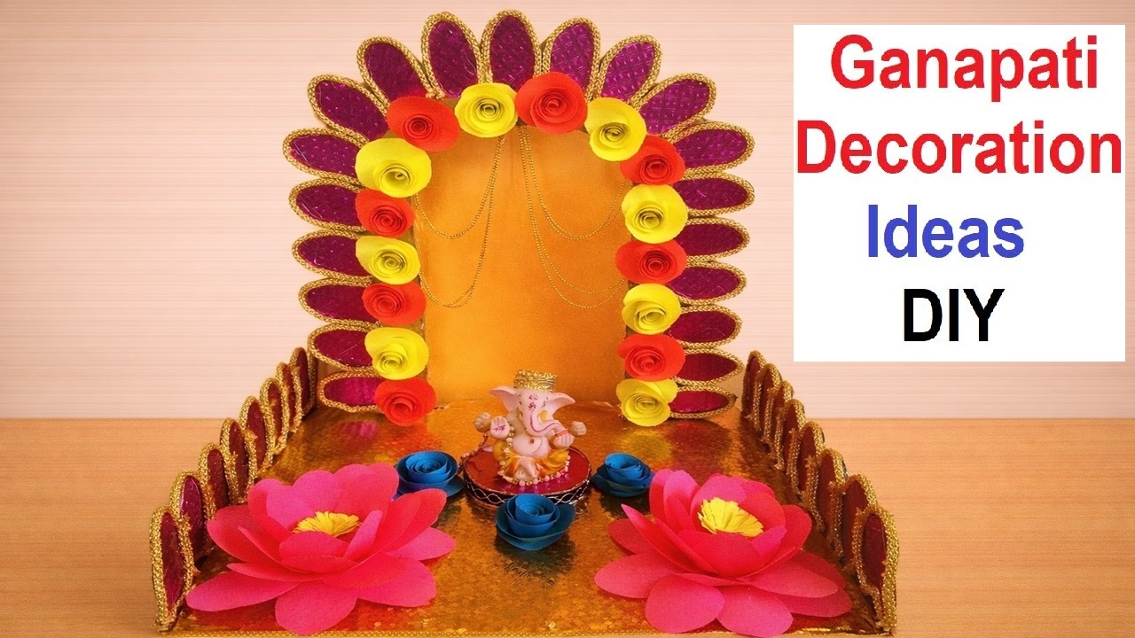ganapati decoration ideas for home 2026  | ganesha decoration ideas | diy | eco friendly | easy