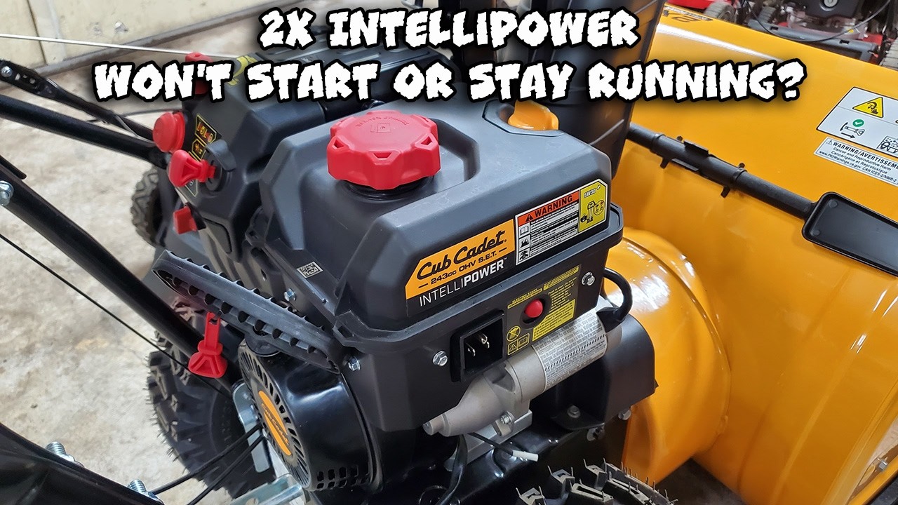 Cub Cadet 2X Snowblower Won't Start Won't Stay Running Surges Full Repair IntelliPOWER Engine 243cc