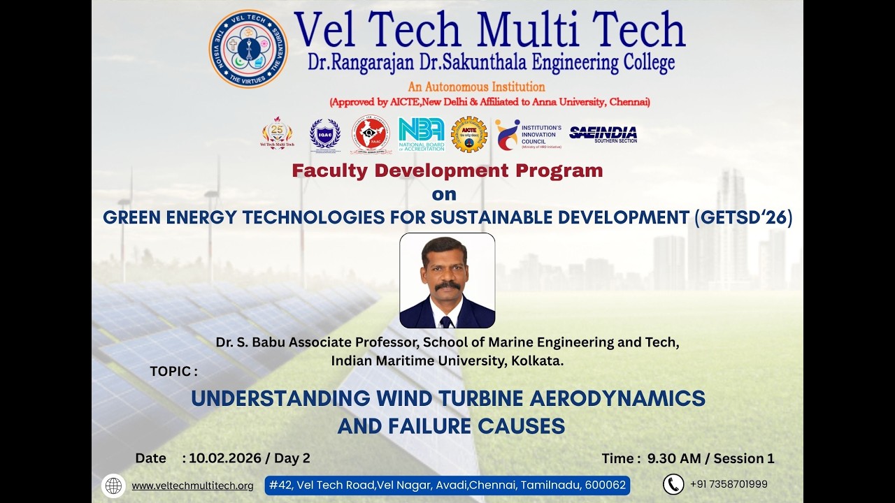 Online FDP - Green Energy Technologies for Sustainable Development (GETSD'26) Day 2 Session 2