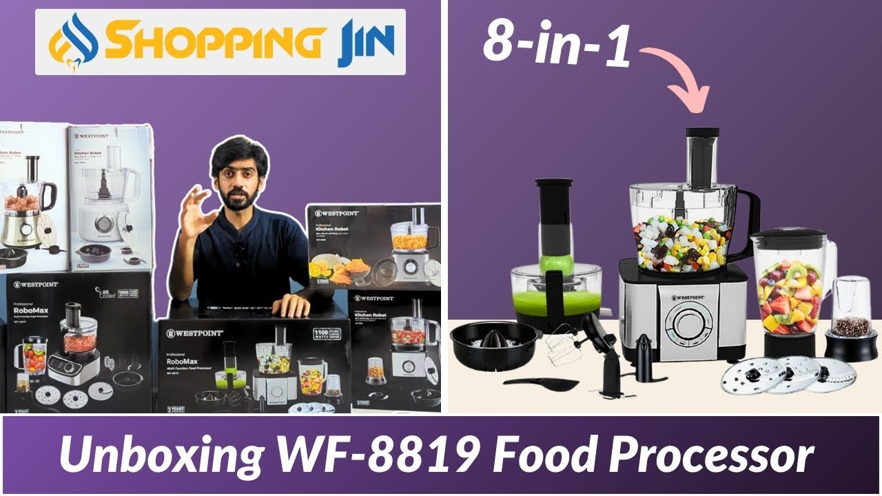 Westpoint Wf-8819 8-in-1 Professional RoboMax Multi Food Processor | Best Price in Pakistan | Review