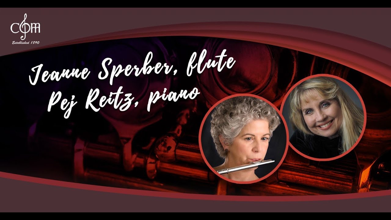 Jeanne Sperber, flute; Pej Reitz, piano