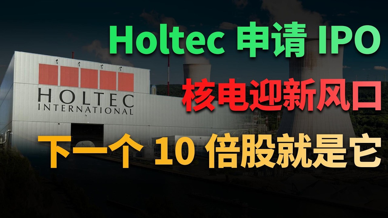 Holtec申请IPO！AI缺电引发新一轮催化，核电3家代表公司，谁是下一个十倍股？#美股 #财经 #美股分析