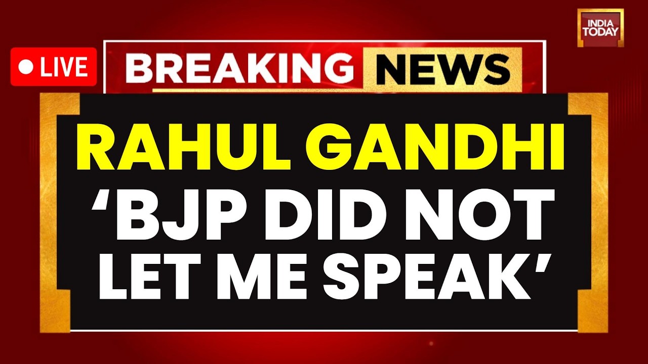 LIVE: Rahul Gandhi 1st Statement Amid BJP vs Congress Lok Sabha Showdown | Rahul Gandhi Speech
