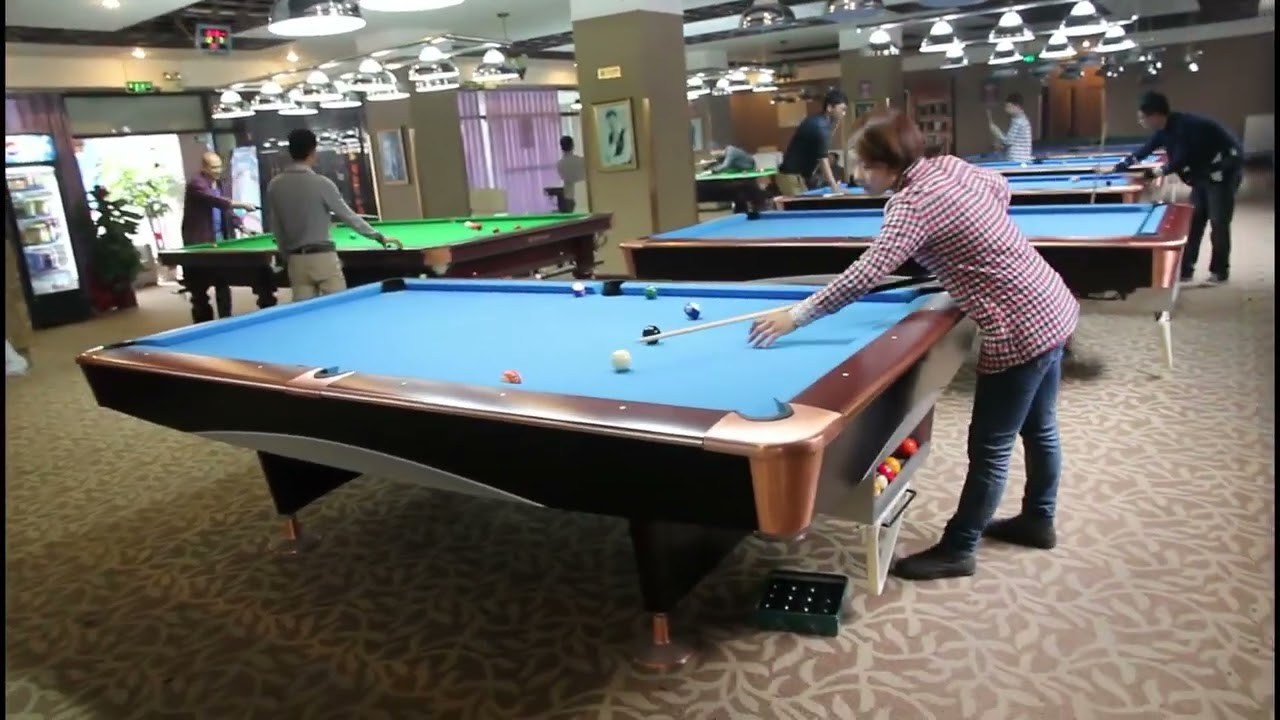 Playing pool in China