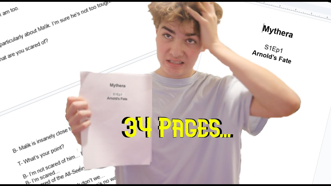 I wrote a SCRIPT for my SHOW!