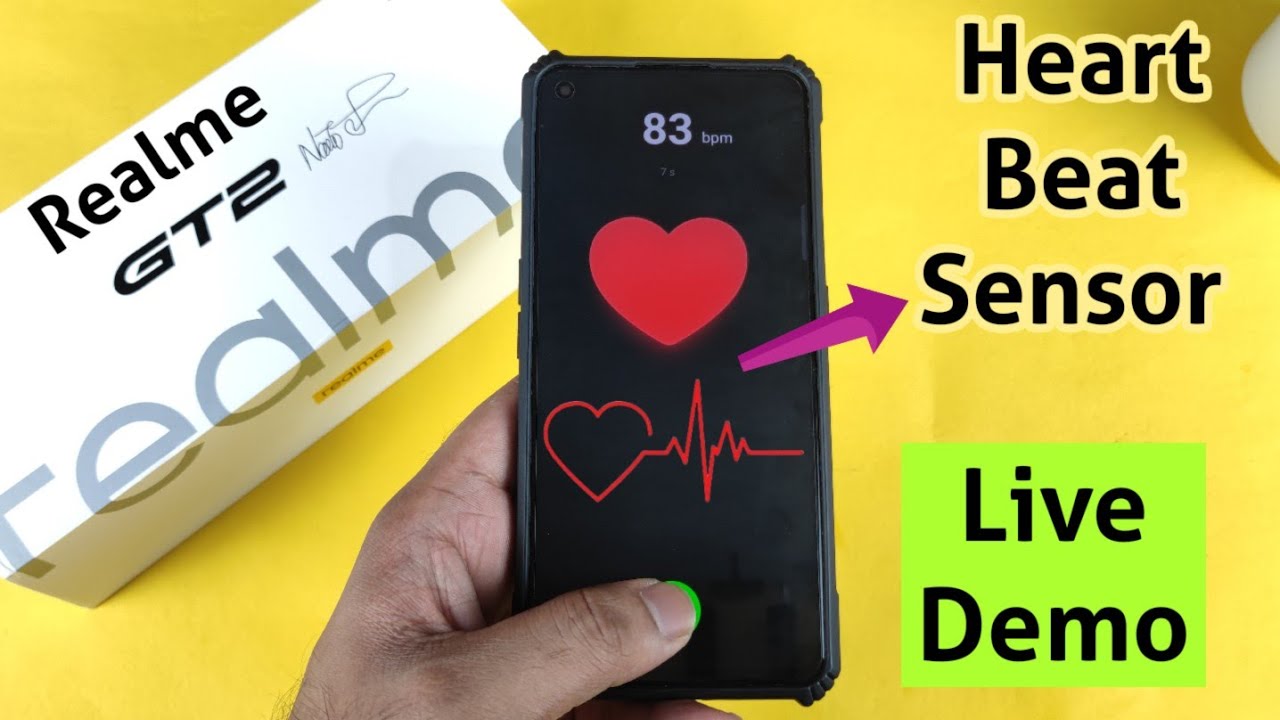 Realme GT 2 Heart Beat Sensor in Fingerprint Scanner live demo how it works
