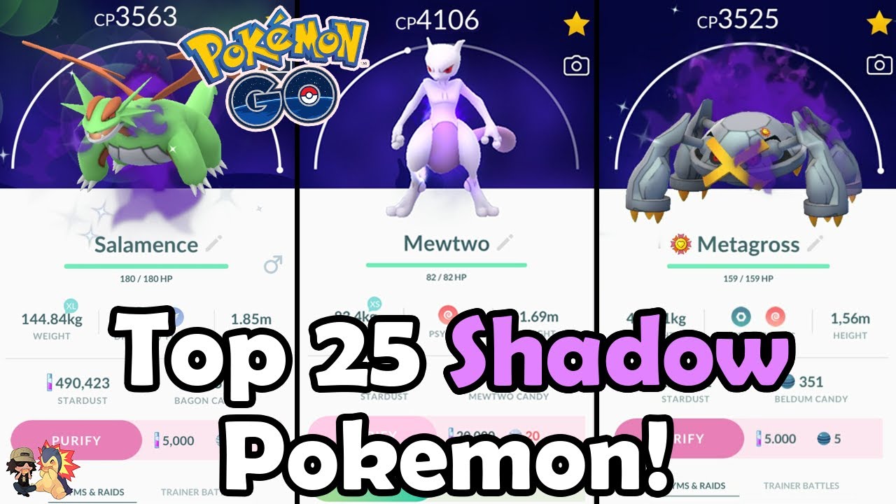 Top 25 SHADOW Pokemon To Power Up In 2021 In Pokemon GO! | Which Pokemon Are Worth Powering Up?!