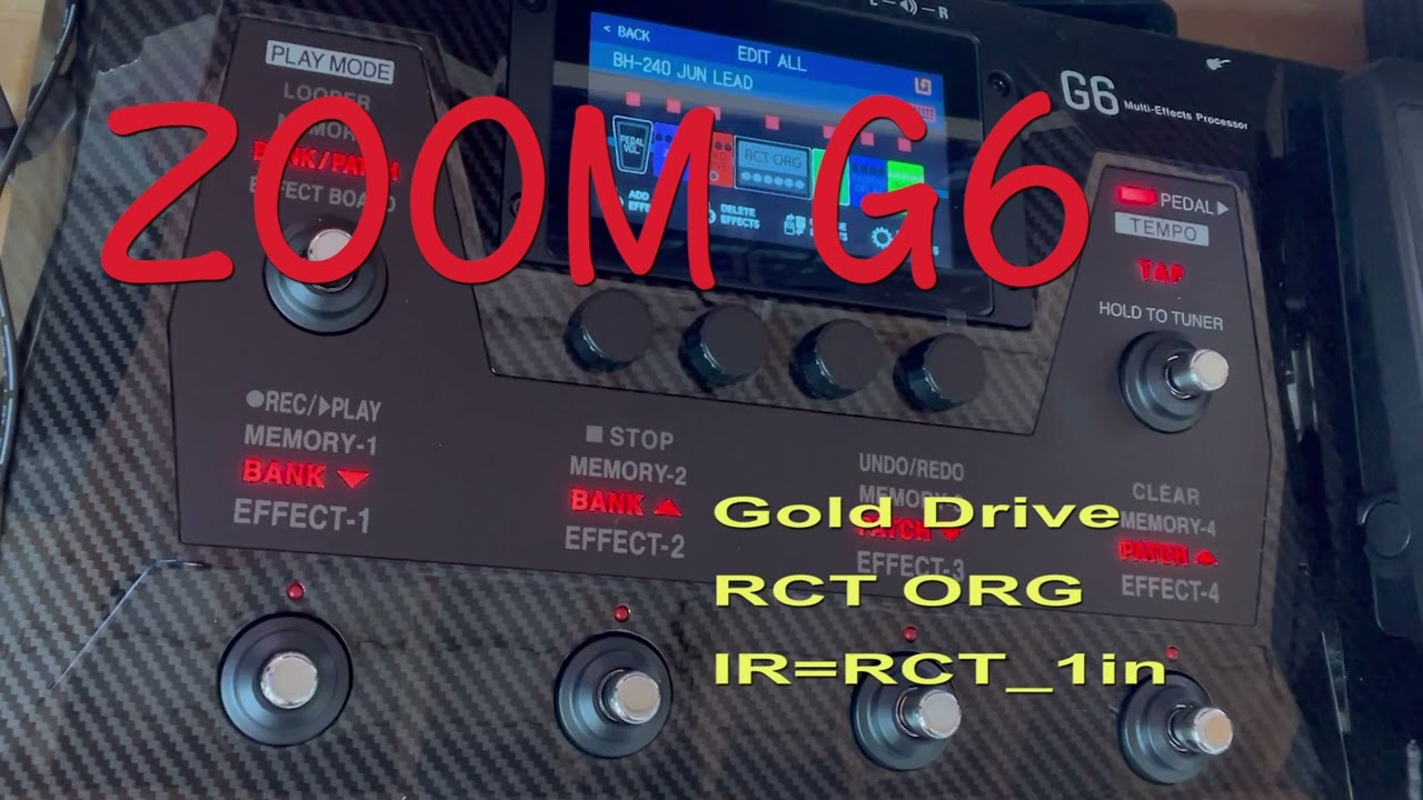 Gary Moore - The Lone   ZOOM G6　購入　5分でこんな音！？