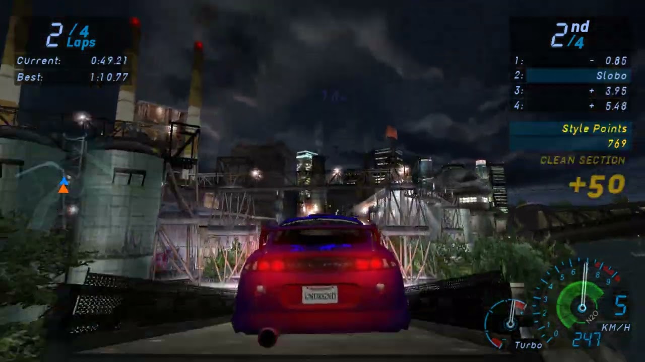 Need for Speed Underground 1 Eclipse vs  S2000 rubberband