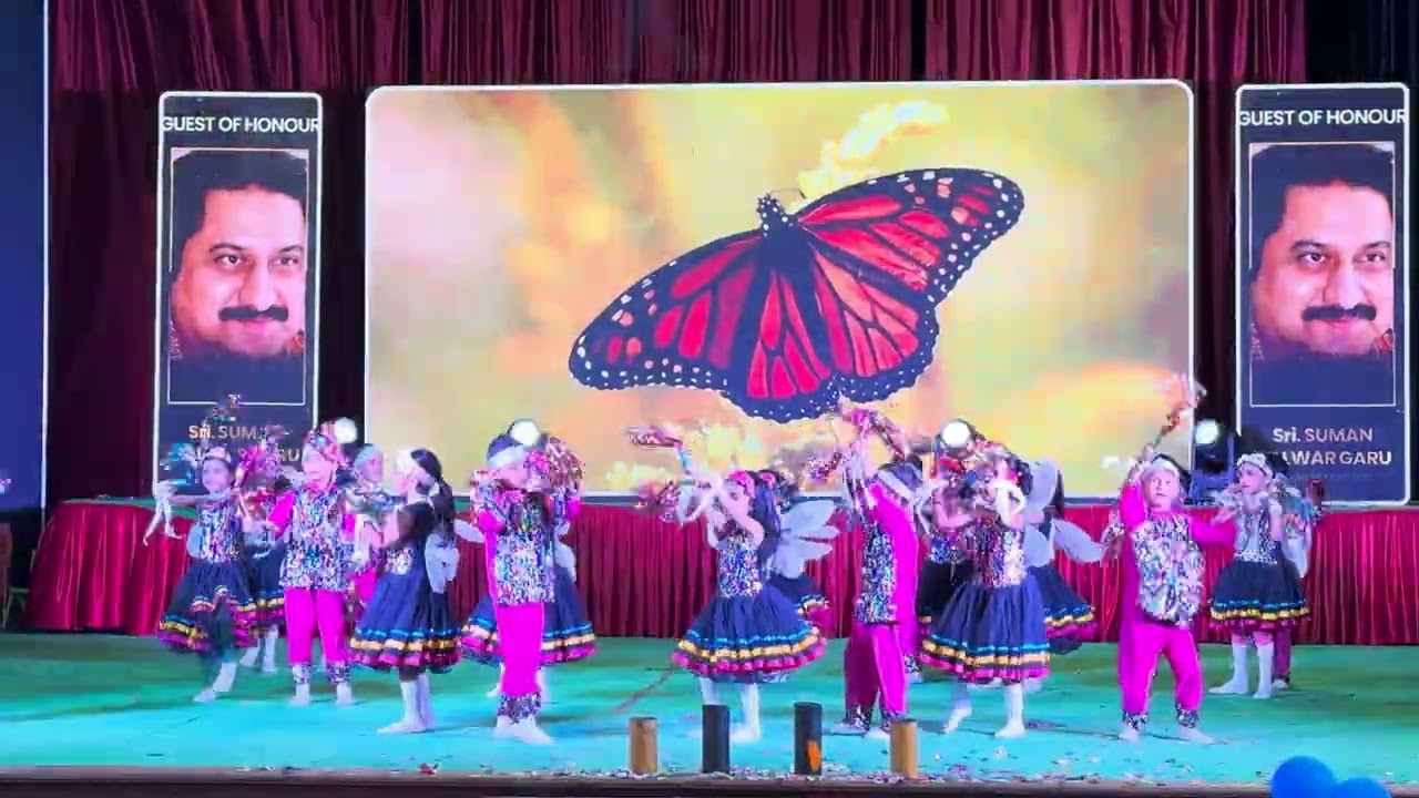 Kids butter fly Song on annual day celebration 2026 #butterflydance #danceperformance #yt #ytshorts