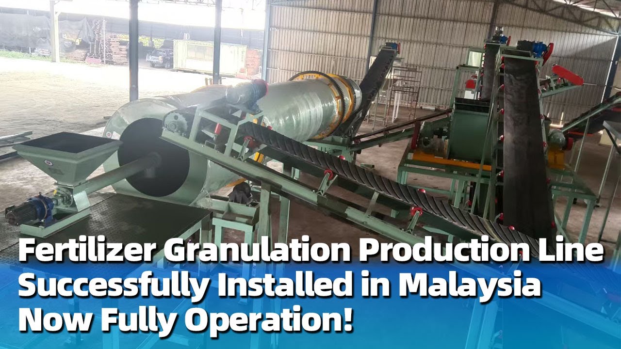 Fertilizer Granulation Production Line Successfully Installed in Malaysia | Double Roller Granulator