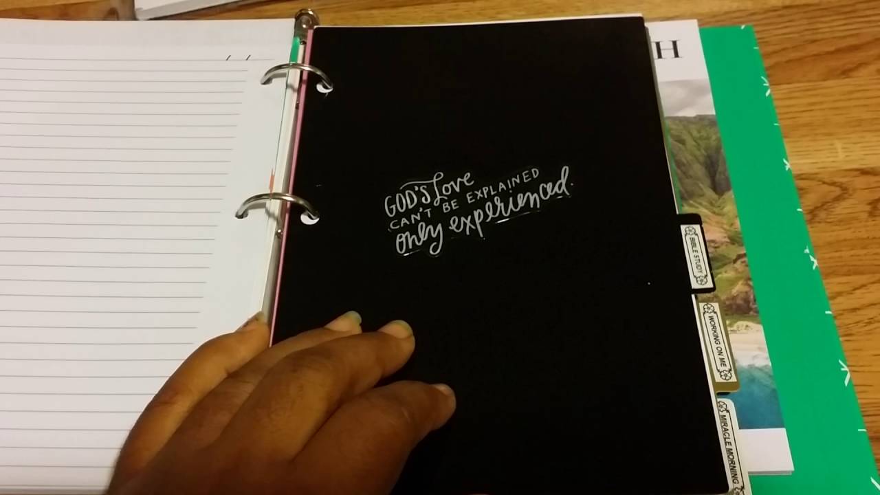 My War Binder set up