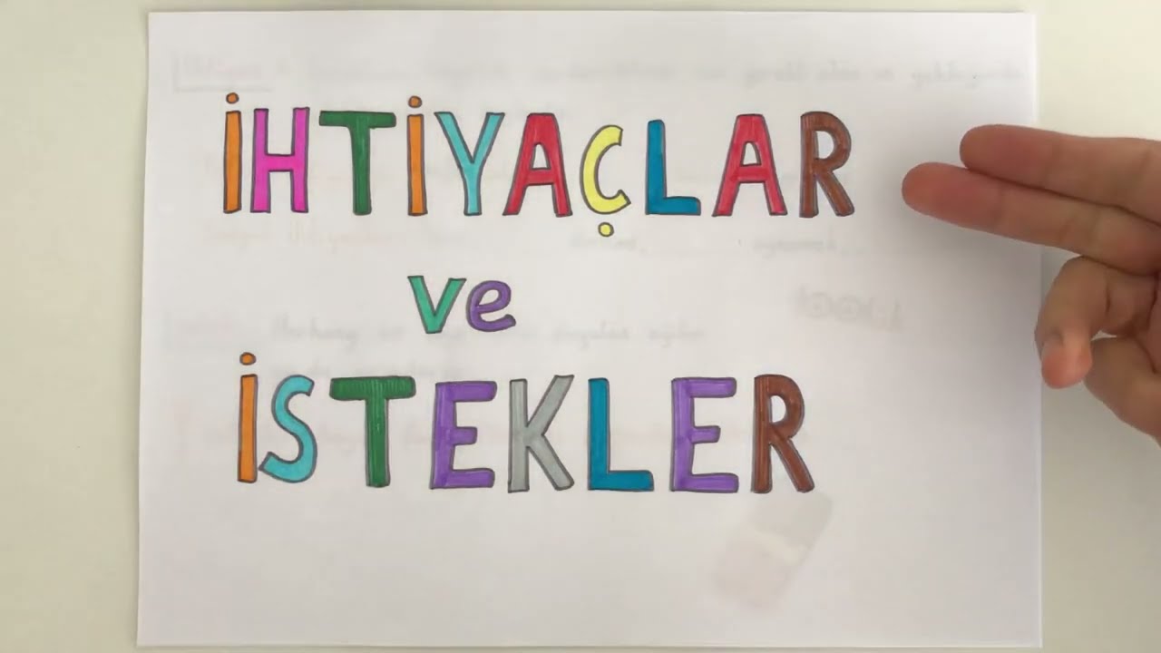 İhtiyaçlarımız ve İsteklerimiz /4. Sınıf Sosyal Bilgiler