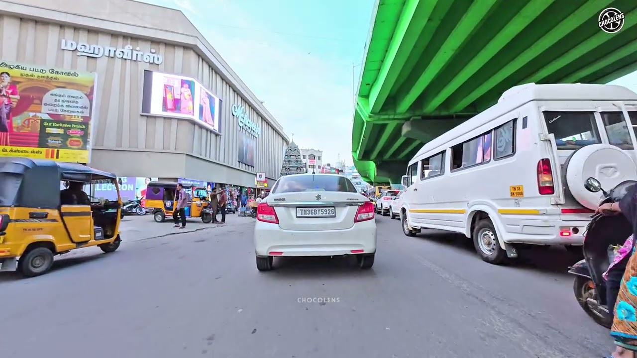 Coimbatore Gandhipuram l Cross Cut Road l Coimbatore Drive POV