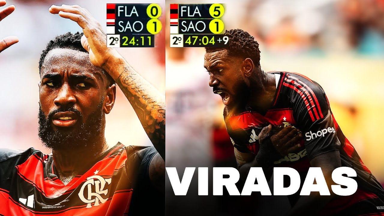 3 VIRADAS DO FLAMENGO DE ARREPIAR