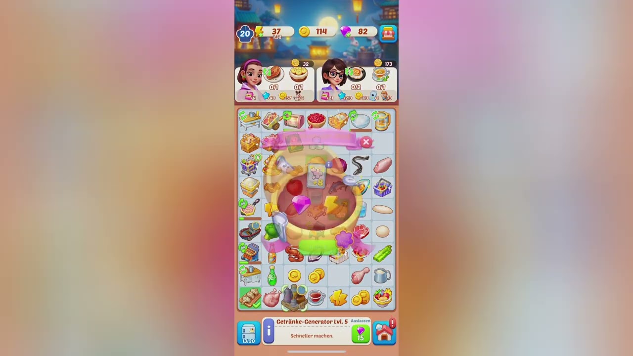 Merge Cooking Level 20-21 Solution Walkthrough 