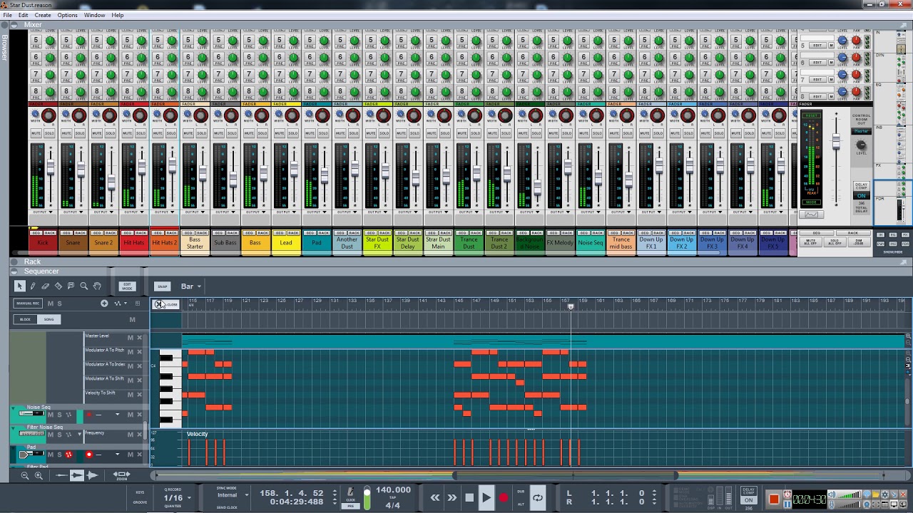 Wav-E - Star Dust (Propellerhead Reason Song)