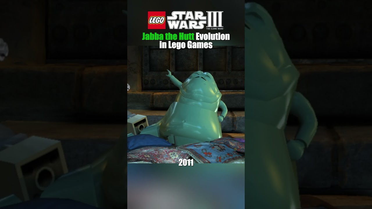 Jabba the Hutt Evolution in LEGO Star Wars Games! #legostarwars #shorts