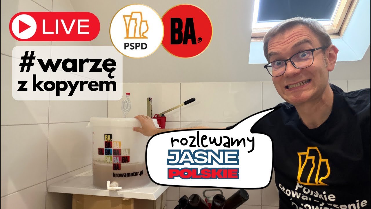 Rozlewamy Jasne Polskie jak kiedyś z zestawu Browamator.pl #warzęzkopyrem