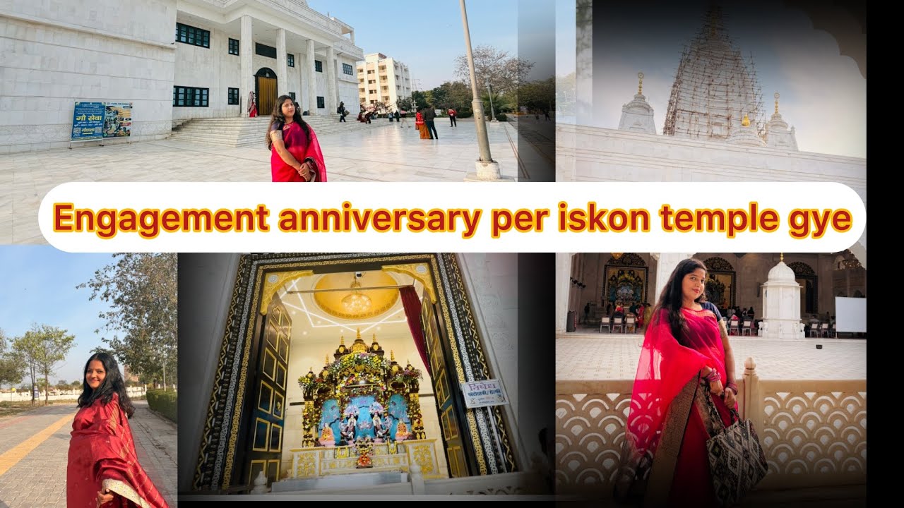 Engagement anniversary per gye Kanpur ka famous iskontemple|radhakrishana@Amritakizindagi 