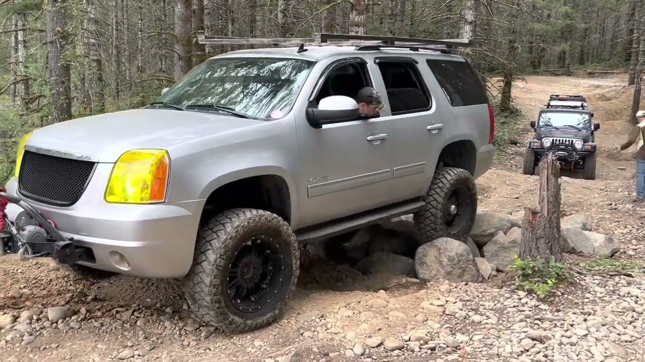 Off Roading a GMC Yukon As Hard As You Can