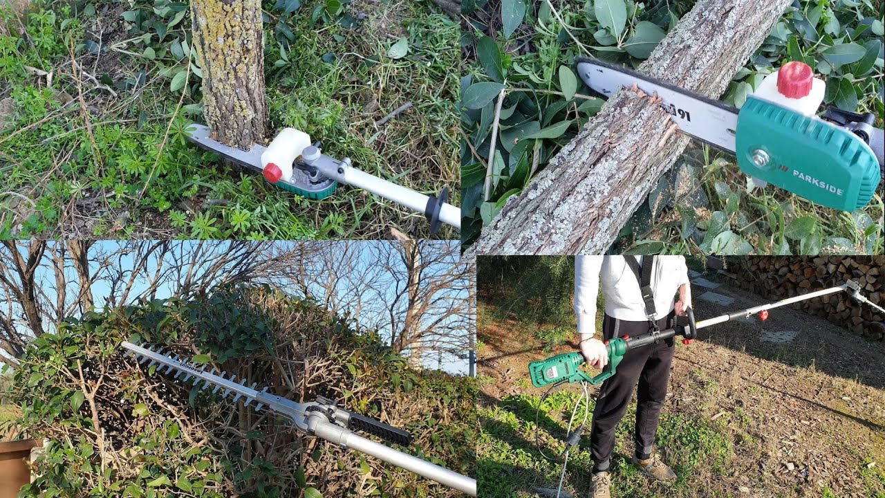 Parkside 2-IN-1 Hedge Trimmer/Pole Pruner PHSHE 900 B2 Testing