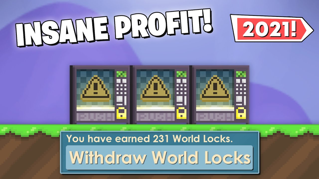INSANE PROFIT in Growtopia! How to get RICH FAST in 2021! (EASY PROFIT)