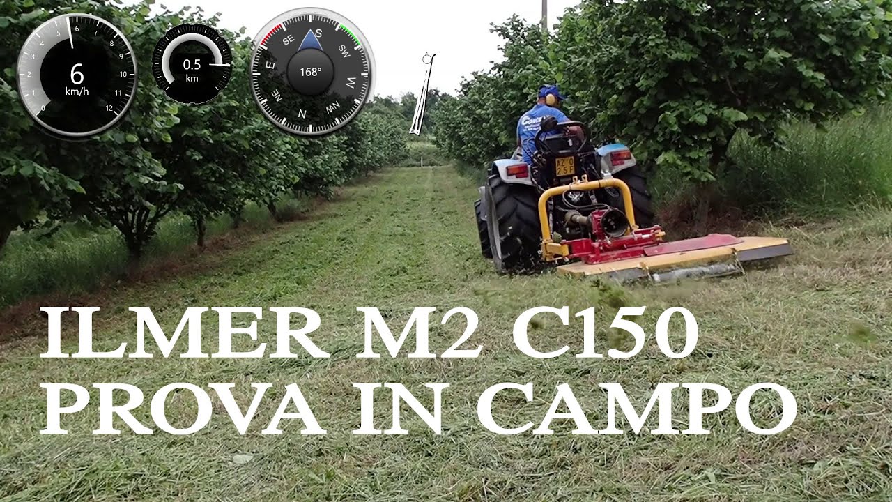 Taglia erba Ilmer M2 C150 seconda prova in campo su erba di altezza media