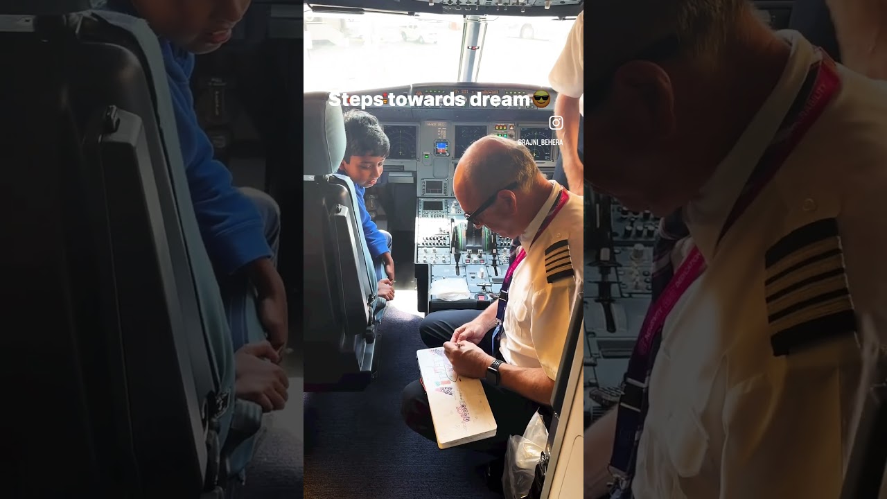 An Emirates Pilot's Gesture Turns my Kid's Dream into reality #emirates #pilot#flyhigh #dream