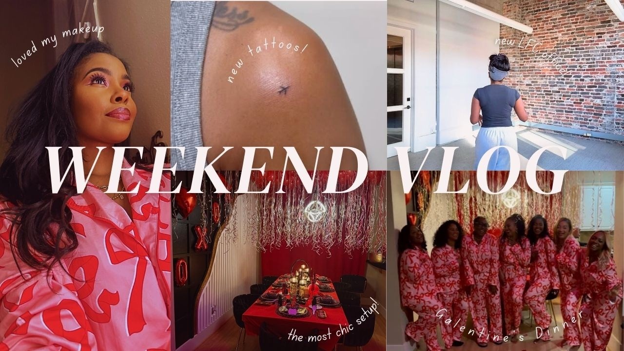 getting tattoos on a random Friday VLOG || Galentine's weekend, Upgrading the LFC Office Space