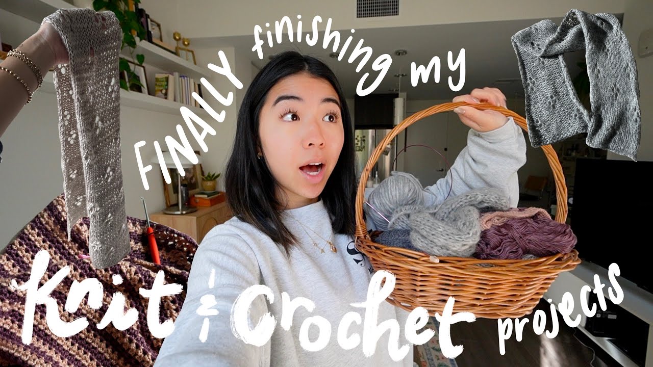 CROCHET DIARIES | FINALLY finishing my knit & crochet WIPs