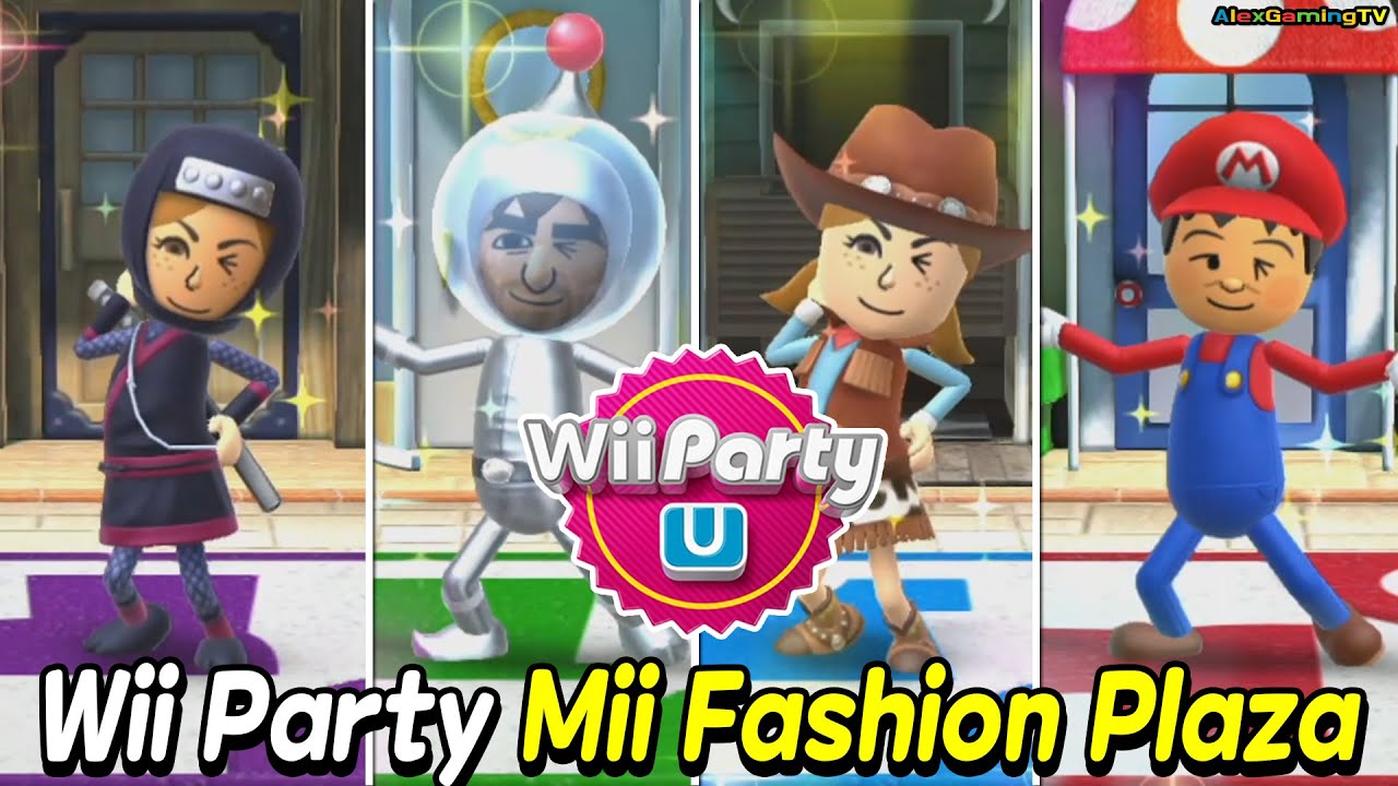 Wii Party U - Mii Fashion Plaza (Expert Com)🎵 Lucia vs Zi-Kai vs Skip vs Andre | Merry Christmas !!