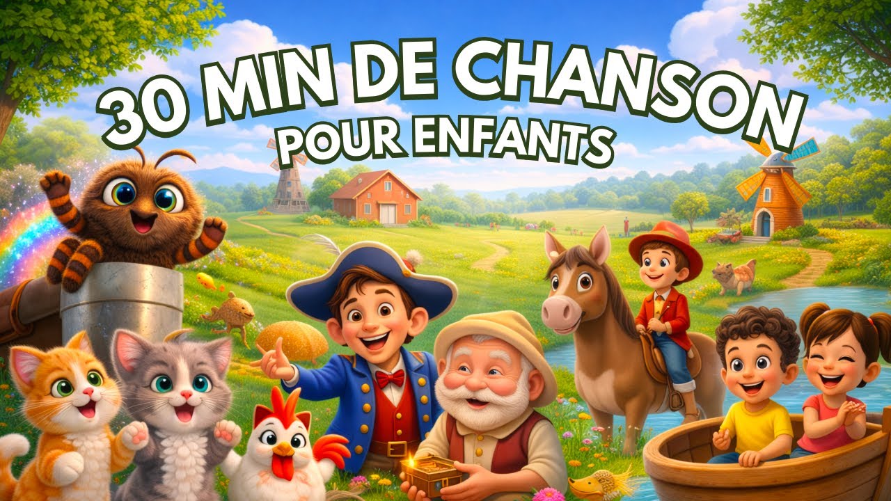 30 min de Comptines Françaises 🎶 | Grandes Chansons pour Enfants & Bébés | Compilation Éducative
