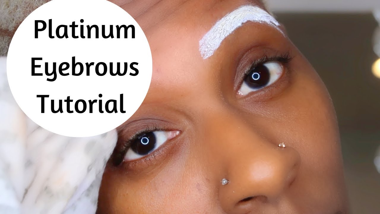 Watch Me Dye My Eyebrows Platinum Blonde | Bleaching My Eyebrows | Tutorial