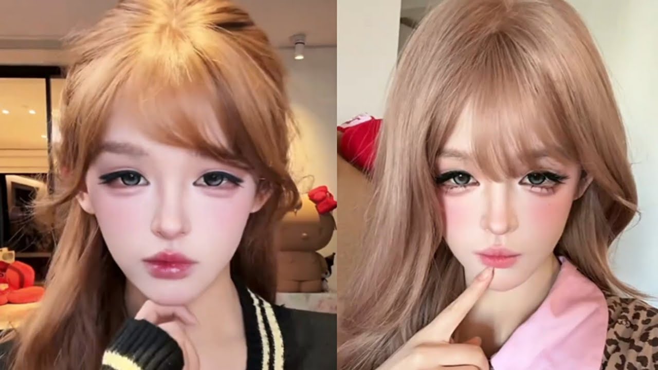 SOFT DOLLY DOUYIN MAKEUP 🎀 BJD Doll Makeup🧁