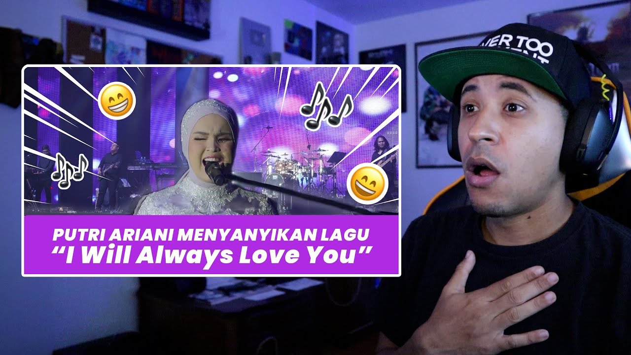 PUTRI ARIANI - I WILL ALWAYS LOVE YOU (Cover) Reaction