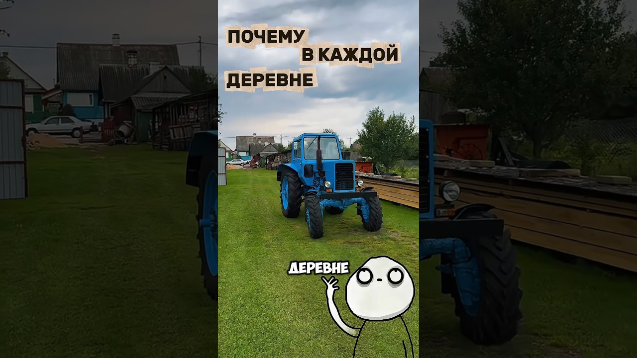 МТЗ ЛУЧШИЙ деревенский ТРАКТОР🤔⁉️. #обзор #трактор #мтз #сельскоехозяйство #работа #техника #машина