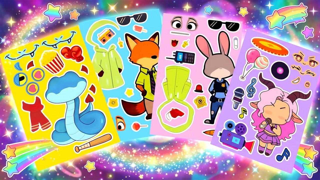 Zootopia Sticker Magic: Create Your Own Animal City!