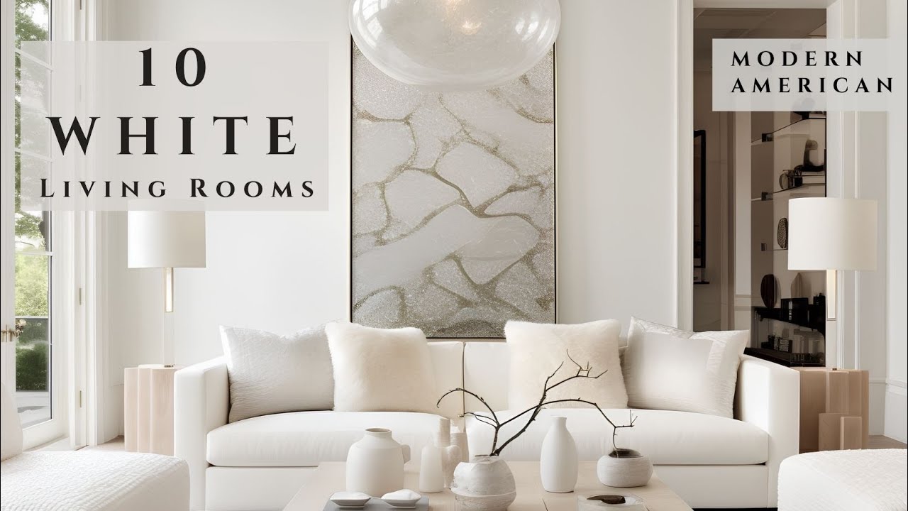 10 Modern White Living Room Interior Design Ideas for Los Angeles Homes | White Interior House Tour