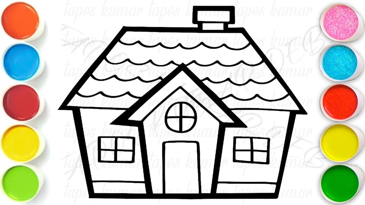House Drawing, Painting & Coloring For Kids and Toddlers_ Kids Art