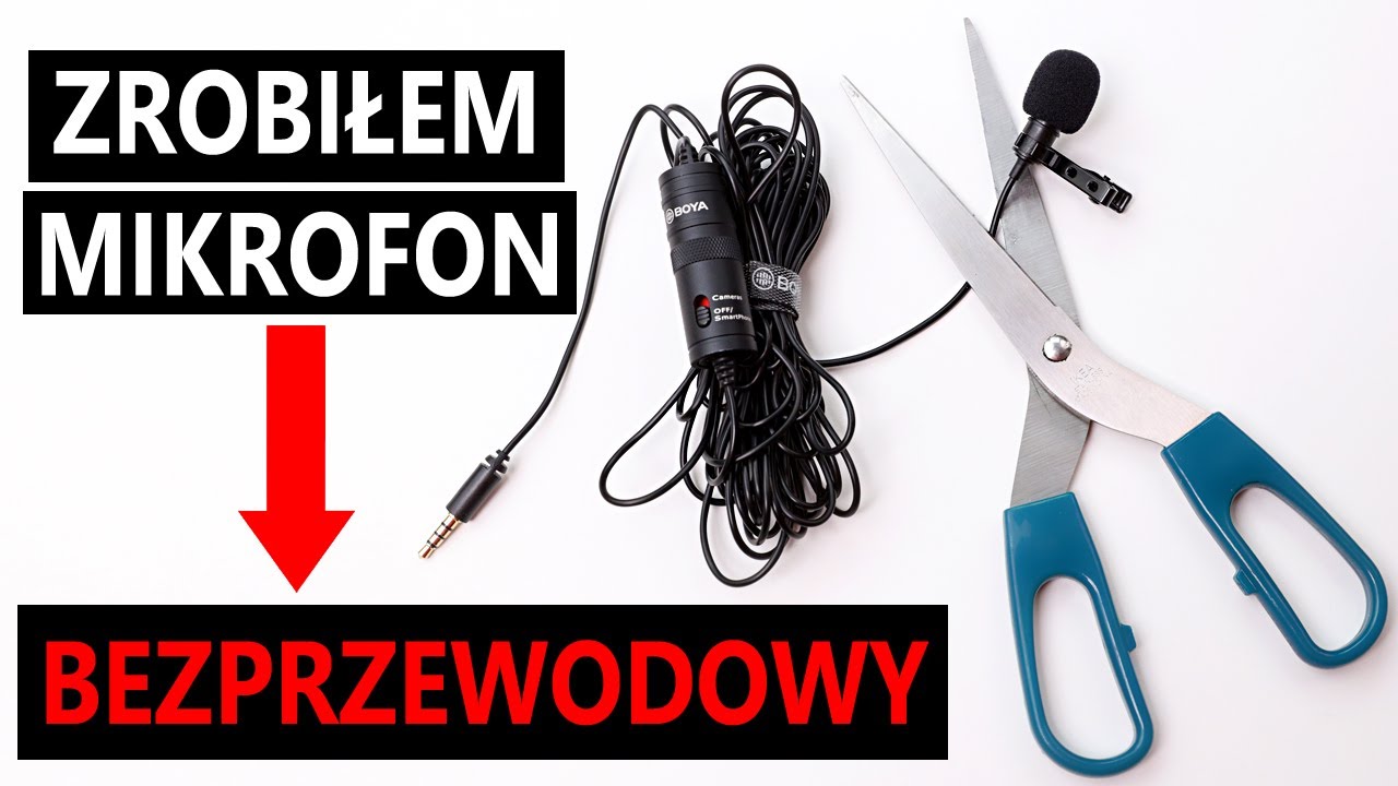 Jak Zrobić Tani Mikrofon Krawatowy Bezprzewodowy? BOYA BY-M1. Zestaw Do Transmisji Na Żywo