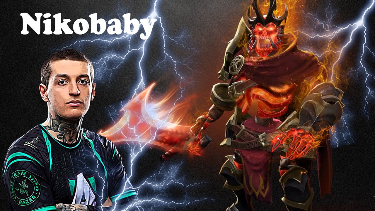 Nikobaby - Wraith King Safelane with Handsken | Dota 2 7.28 Gameplay
