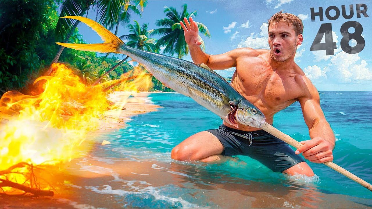 Eating ONLY What I CATCH For 48 Hours (SOLO SURVIVAL)
