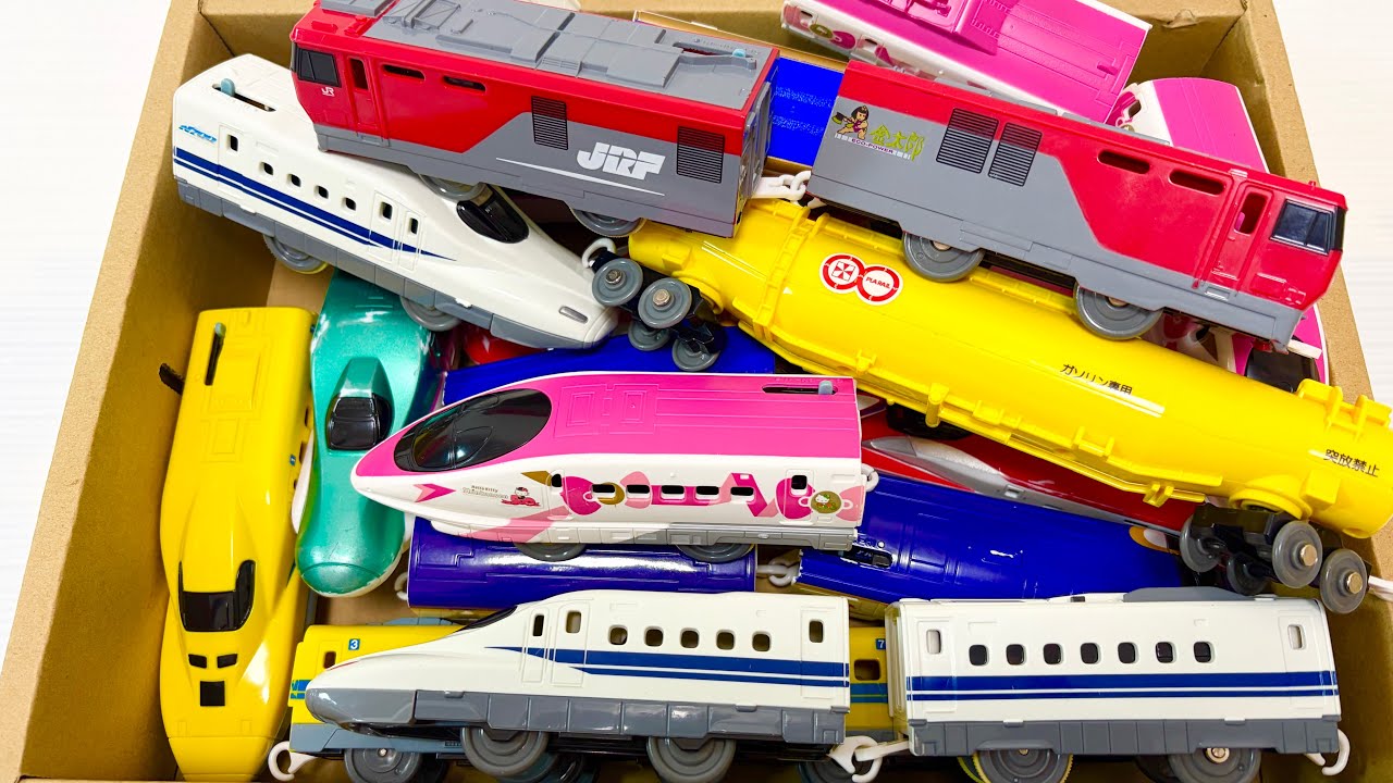 新幹線、電車のおもちゃを正解の車両に連結させてレールを走る！Connect Shinkansen & Train Toys and Watch Them Run on Rails!