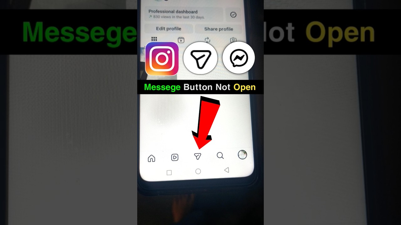 instagram dm messege button not opeing today | instagram dm button not opeing problem | instagram dm