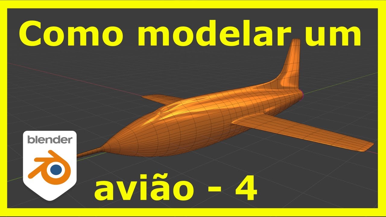 Aprenda Blender modelando um avião - parte 04