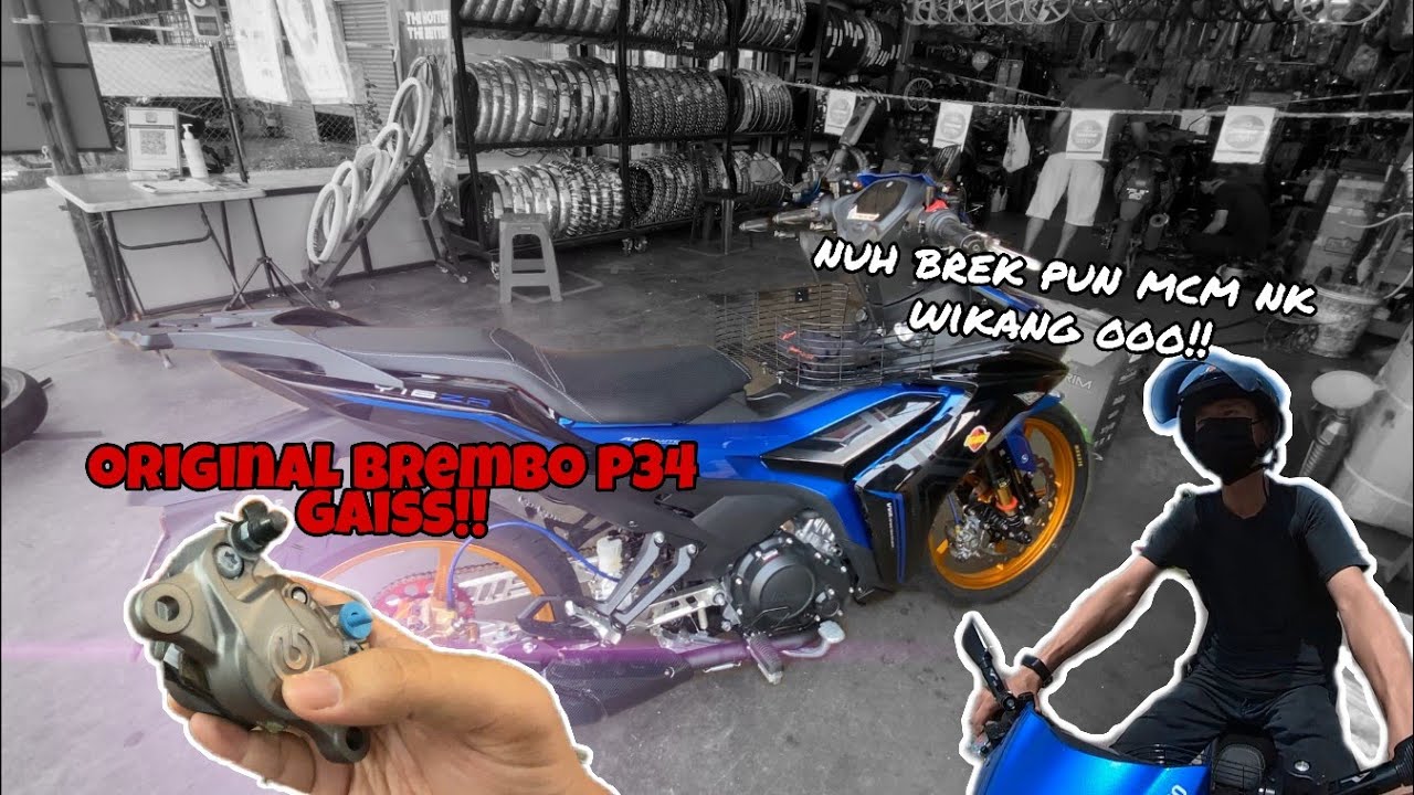 YAMAHA Y16ZR PASANG CALIPER BREMBO P34 ORIGINAL!! Bukan COPY YAA 🙈