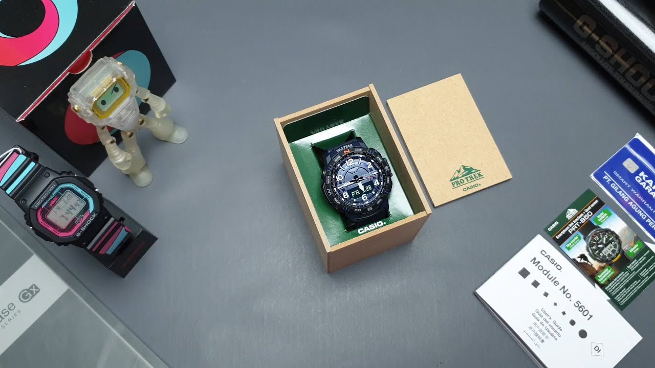 Unboxing & Cara setting Casio PRO TREK PRT-B50-2 (indonesia)