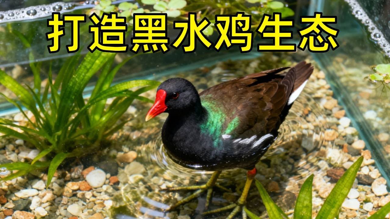 挑战沉浸式打造黑水鸡生态，从裸缸到野趣满满，过程太治愈！【天野侠】